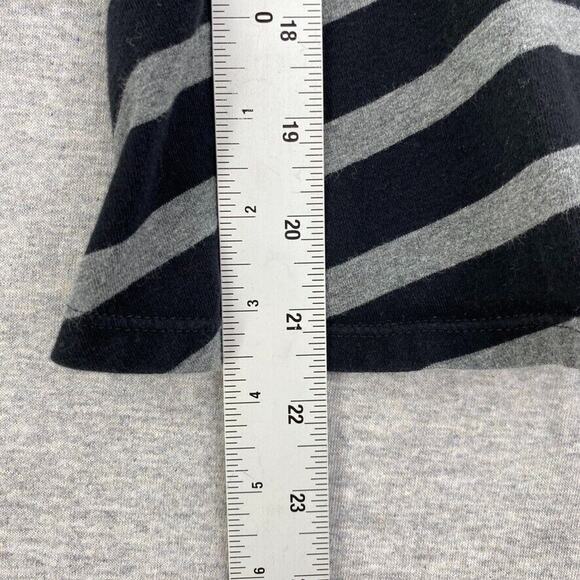 Express Tank Top Womens Small Petite Back Gray Striped 1/2 Zip Front Swing Skirt - Picture 10 of 12